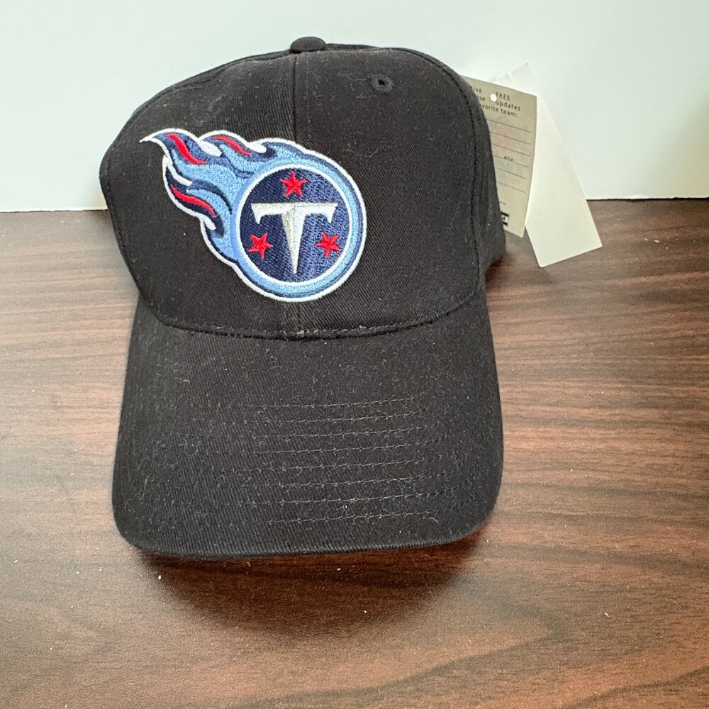 Tennessee Titans Black Adjustable Adult Sized Hat Sporty Athletic